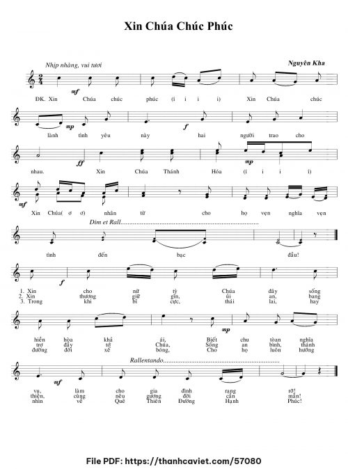 Xin Chúa chúc phúc - Nguyên Kha - trang 1