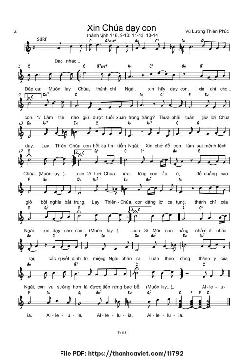 Xin Chúa dạy con 1 - Vũ Lương Thiên Phúc - trang 1