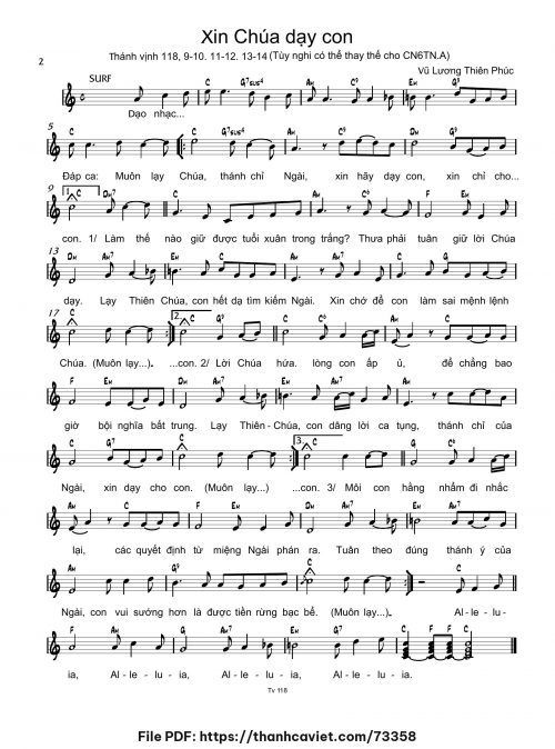 Xin Chúa dạy con - Vũ Lương Thiên Phúc - trang 1