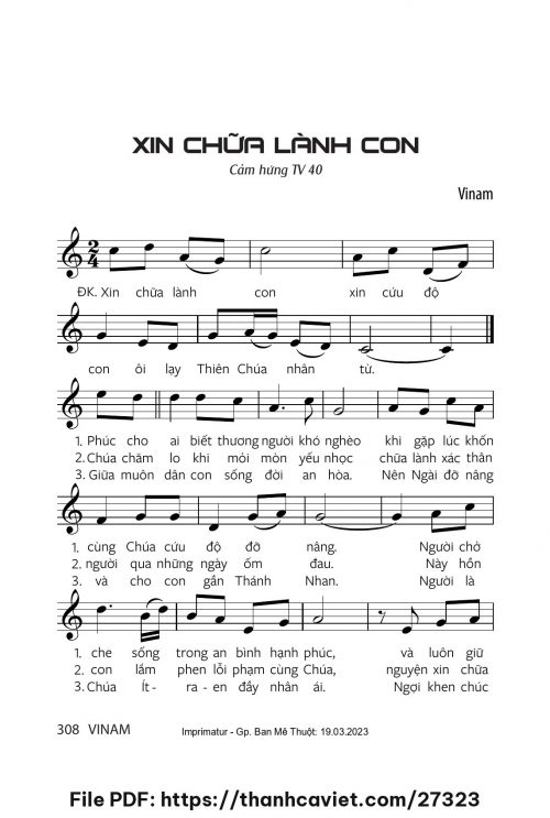 Xin chữa lành con - Vinam - trang 1