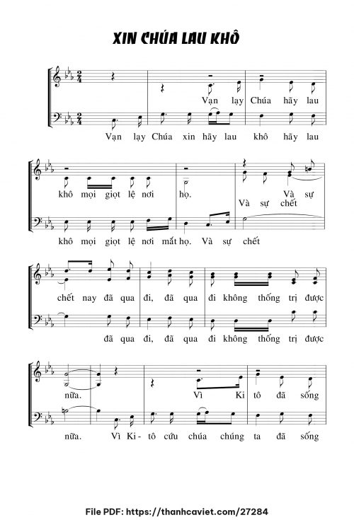 Xin Chúa lau khô - Chưa biết - trang 1