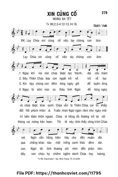 Xin củng cố - Lm. Bạch Vân - trang 1