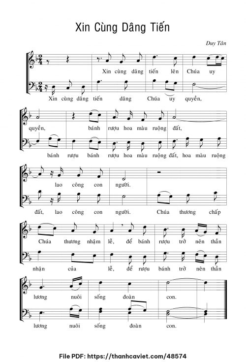 Xin cùng dâng tiến - Duy Tân - trang 1