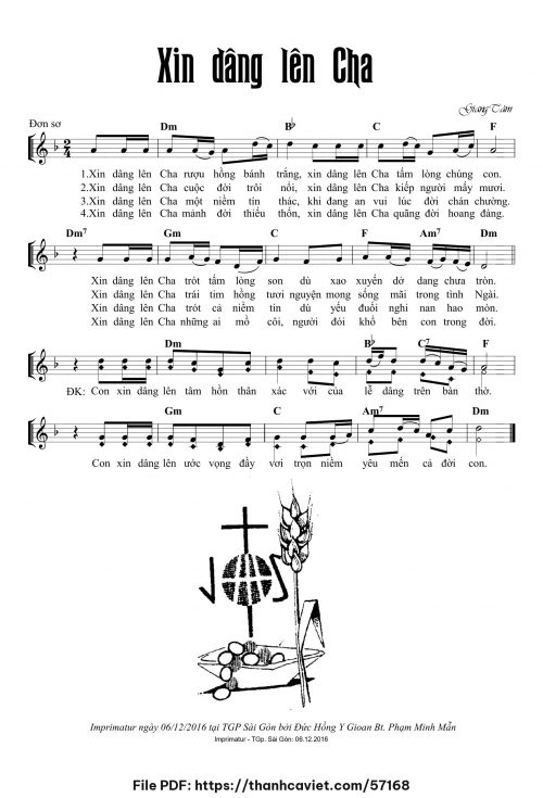 Xin dâng lên Cha - Lm. Giang Tâm - trang 1