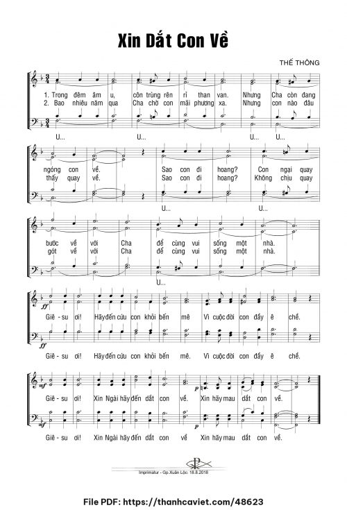 Xin dắt con về - Thế Thông - trang 1