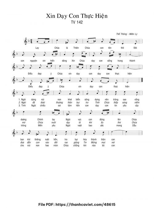 Xin dạy con thực hiện - Thế Thông - trang 1