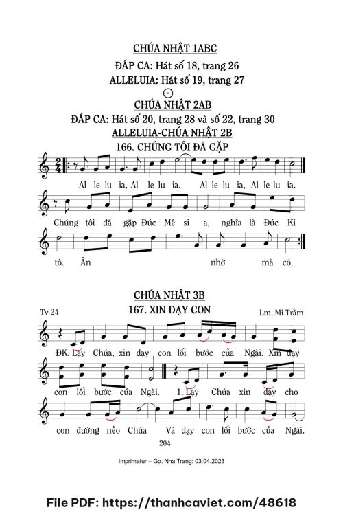 Xin dạy con [Tv 24, CN3 TNB] – - Lm. Mi Trầm - trang 1