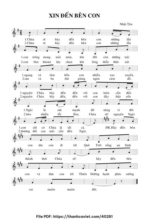 Xin đến bên con - Nhật Tân - trang 1