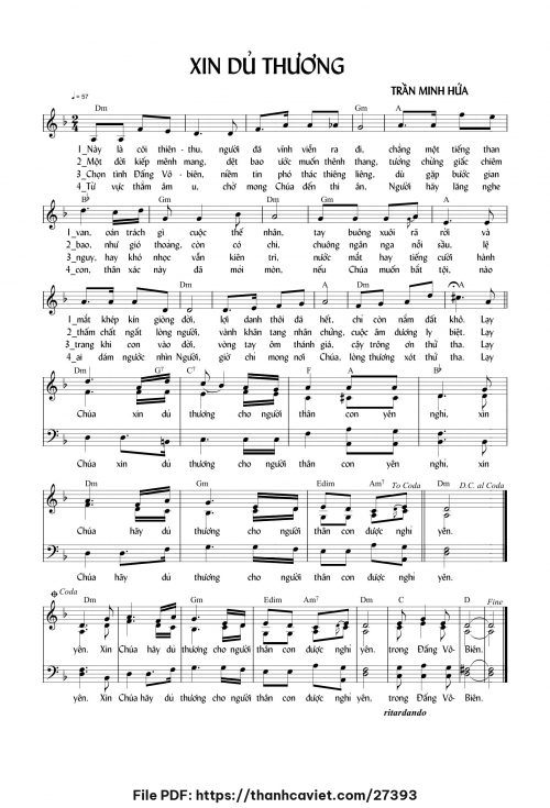 Xin dủ thương - Trần Minh Hứa - trang 1