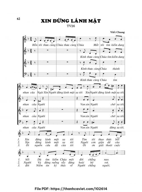 Xin đừng lánh mặt - Viết Chung - trang 1