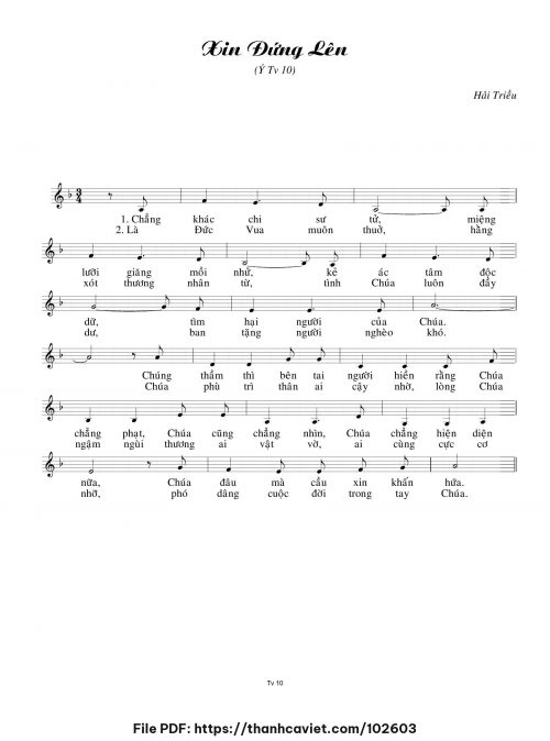 Xin đứng lên - Hải Triều - trang 1