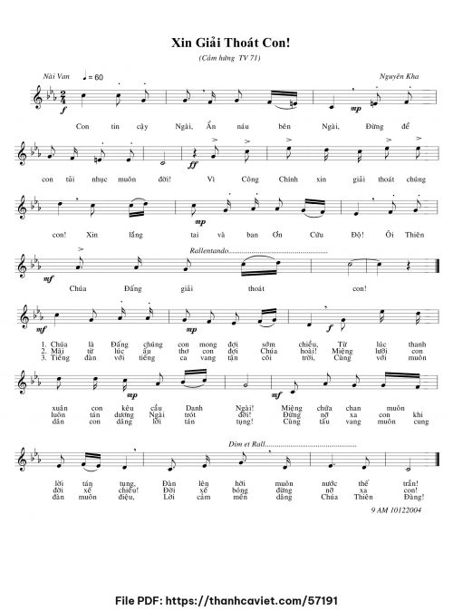 Xin giải thoát con - Nguyên Kha - trang 1