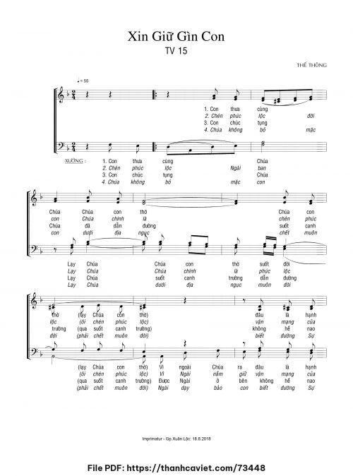 Xin giữ gìn con - Thế Thông - trang 1