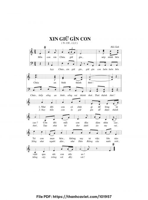 Xin giữ gìn con - Hải Ánh - trang 1