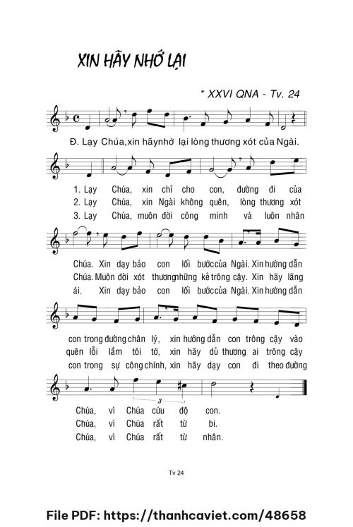 Xin hãy nhớ lại - Lm. La Thập Tự - trang 1