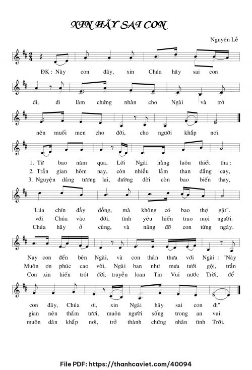 Xin hãy sai con - Lm. Nguyên Lễ - trang 1