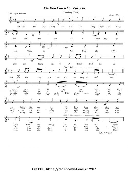 Xin kéo con khỏi vực sâu - Nguyên Kha - trang 1