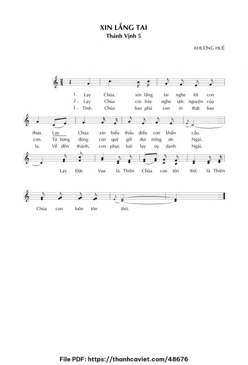Xin lắng tai - Khương Huệ - trang 1