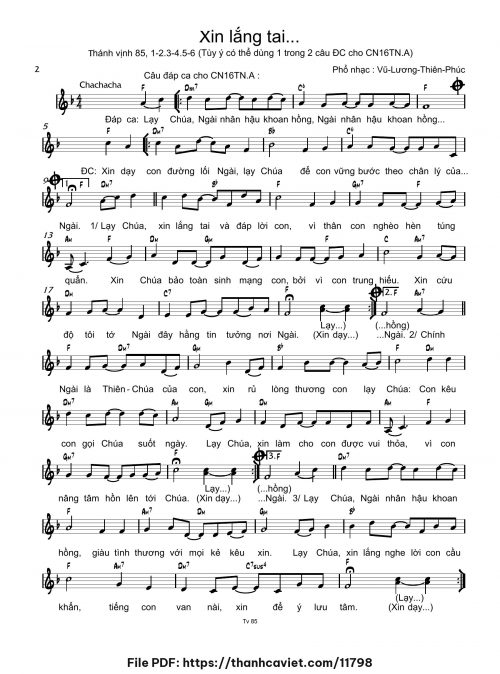 Xin lắng tai - Vũ Lương Thiên Phúc - trang 1
