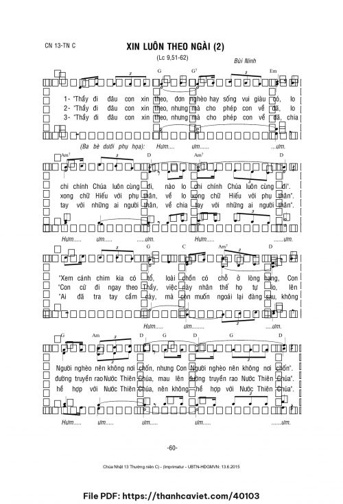 Xin luôn theo Ngài 2 - Lm. Bùi Ninh - trang 1