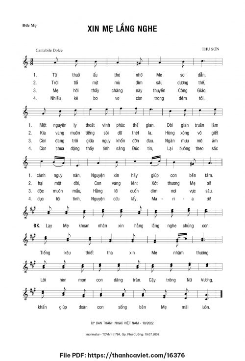 Xin Mẹ lắng nghe - Thu Sơn - trang 1