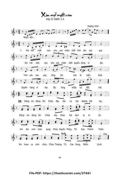 Xin mở mắt con - Hương Vĩnh - trang 1