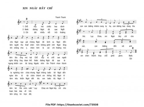Xin Ngài hãy chỉ - Thanh Thanh - trang 1