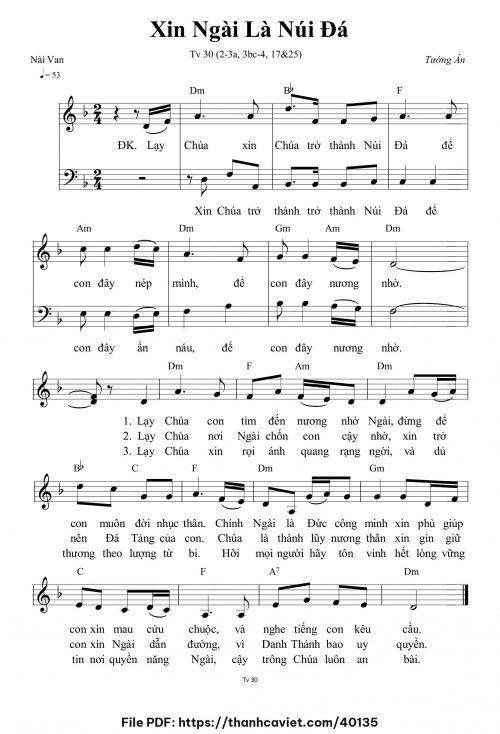 Xin Ngài là núi đá - Tường Ân - trang 1