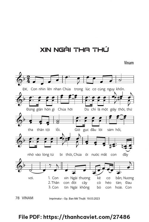 Xin Ngài tha thứ - Vinam - trang 1