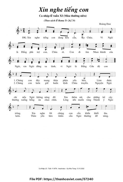Xin nghe tiếng con - Hoàng Đan - trang 1