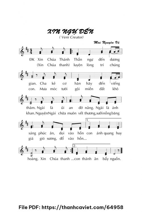 Xin ngự đến - Mai Nguyên Vũ - trang 1