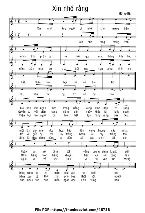 Xin nhớ rằng - Hồng Bính - trang 1