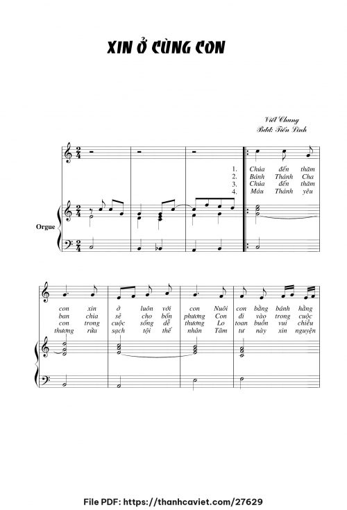 Xin ở cùng con - Tiến Linh - trang 1