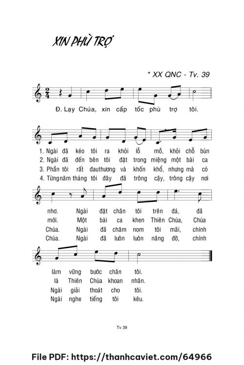 Xin phù trợ - Lm. La Thập Tự - trang 1