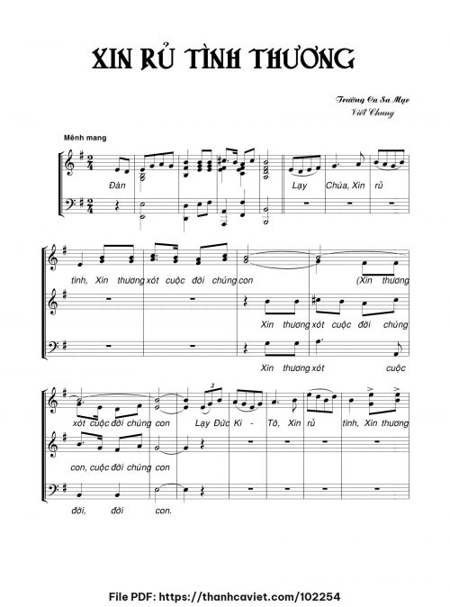Xin rủ tình thương - Viết Chung - trang 1