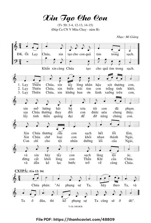 Xin tạo cho con - Mi Giáng - trang 1