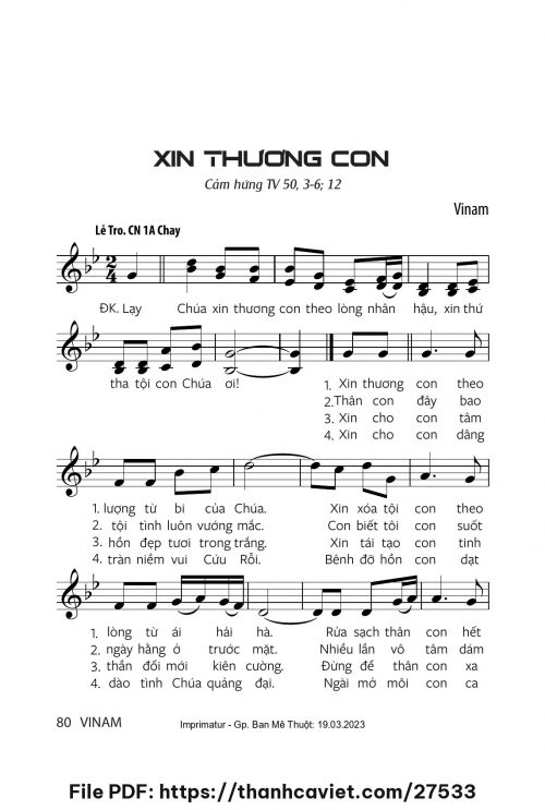 Xin thương con - Vinam - trang 1