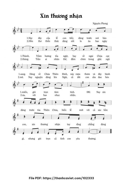 Xin thương nhận - Nguyên Phong - trang 1