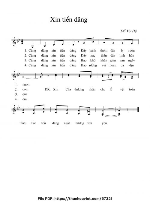 Xin tiến dâng - Đỗ Vy Hạ - trang 1
