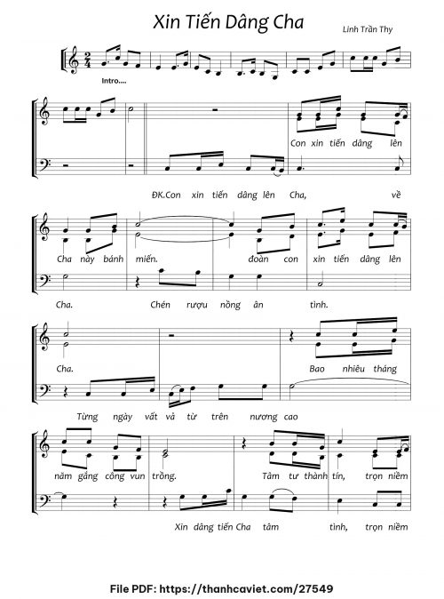 Xin tiến dâng Cha - Linh Trần Thy - trang 1