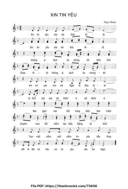 Xin tin yêu - Ngọc Huân - trang 1
