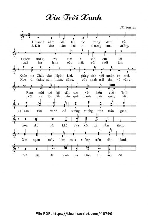 Xin trời xanh - Hải Nguyễn - trang 1