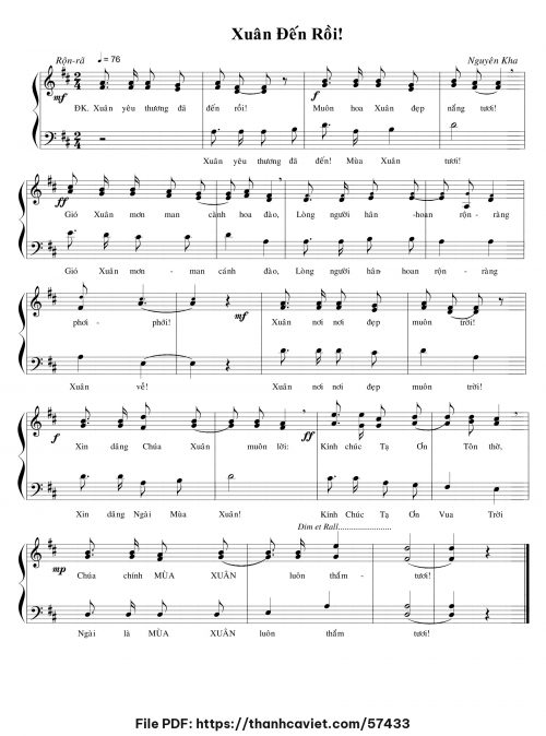 Xuân đến rồi - Nguyên Kha - trang 1