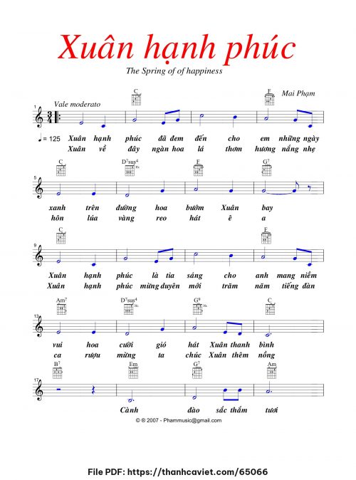Xuân hạnh phúc - Mai Phạm - trang 1
