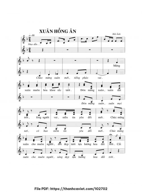Xuân hồng ân - Hải Ánh - trang 1