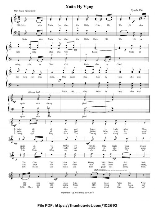 Xuân hy vọng - Nguyên Kha - trang 1
