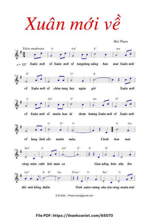 Xuân mới về - Mai Phạm - trang 1