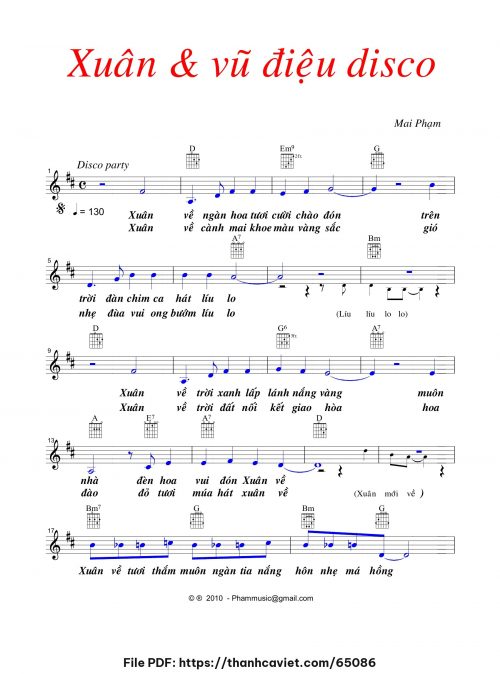 Xuân và vũ điệu Disco - Mai Phạm - trang 1