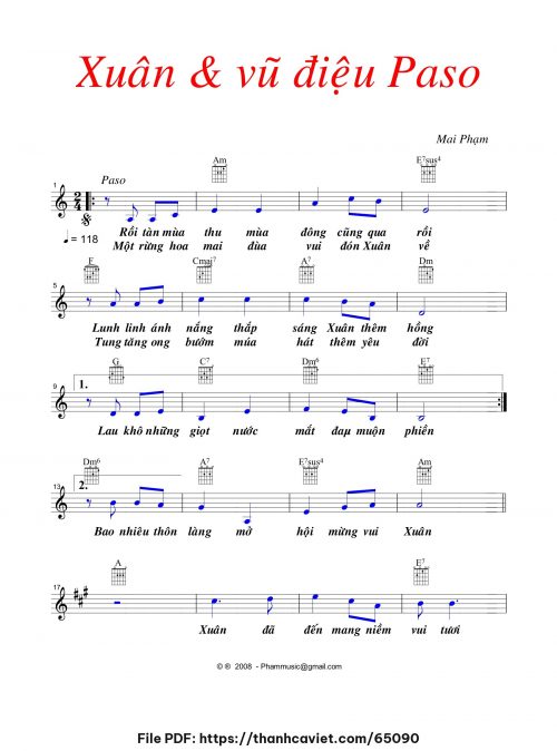 Xuân và vũ điệu Paso - Mai Phạm - trang 1