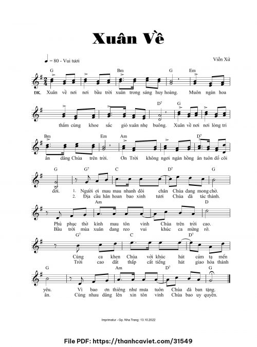 Xuân về - Viễn Xứ - trang 1
